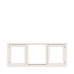 3-vaks-kozijn-met-2-draairamen