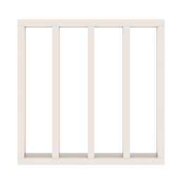 4-vaks kozijn horizontaal